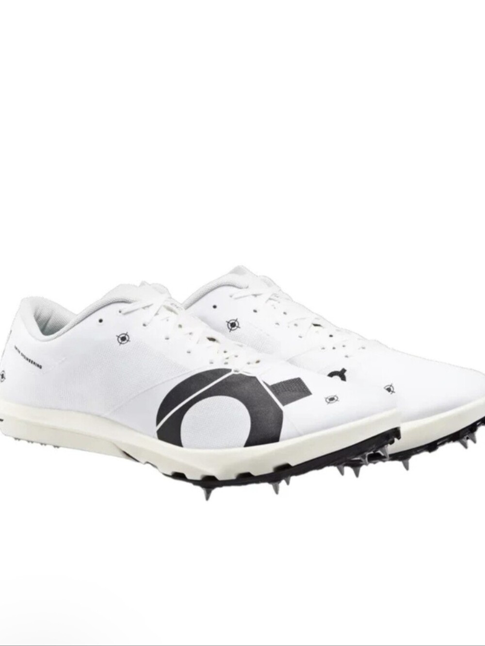 NIB ON Cloudspike 10000 Men’s White & Black & Mint Track Spikes 12.5